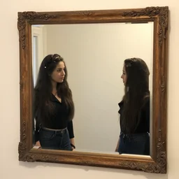 a mirror in a mirror in mirror in a mirror,
