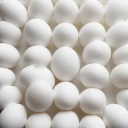 many white egg shaped spaces intersect and overlap to form a worm egg building
