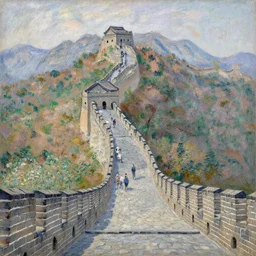 the great wall, claude monet.
