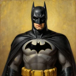 painting of batman the style of leonardo da vinci