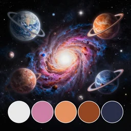 Beings Astronomy cosmic color scheme