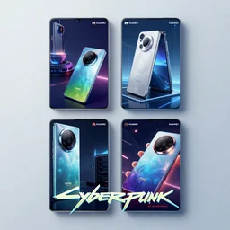 cyberpunk posters for HUAWEI