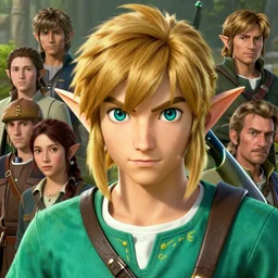 highly detailed portrait of link from ocarina of time, visual contact, ringlet hair by atey ghailan, by greg rutkowski, by greg tocchini, by james gilleard, by joe fenton, by kaethe butcher
