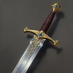 a detailed painting of an enchanted sword, digital art, realistic painting, fantasy, dnd, concept art, very detailed, high definition, trending on artstation
