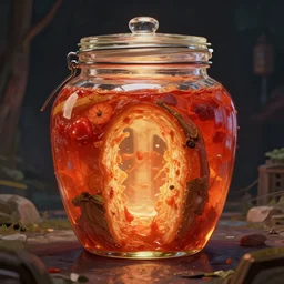 portal to a new dimension inside a kimchi jar, 8 k, trending on artstation, artgerm, greg rutkowski, ultra detailed, highly detailed,