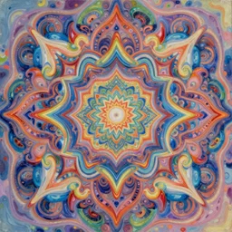 bright psychedelicpaintinf of a lsd blotter, diffuse lighting, fantasy, intricate, elegant, highly detailed, lifelike, photorealistic, digital painting, artstation, illustration, concept art, smooth, sharp focus, art by francis bacon