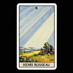 Henri Rousseau tarot card strength