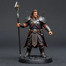 henry cavill as a warhammer minature, macro photo, highly detaiked