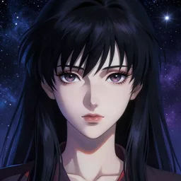 A beautiful cosmic entity || VERY ANIME, fine-face, realistic shaded perfect face, fine details. Anime. realistic shaded lighting poster by Ilya Kuvshinov katsuhiro otomo ghost-in-the-shell, magali villeneuve, artgerm, Jeremy Lipkin and Michael Garmash, Rob Rey and Kentarõ Miura style, trending on art station