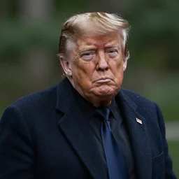 a portrait photograph of Donald Trump as a great ape, DSLR photography