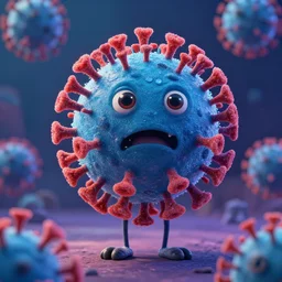 f3d render of still of Pixar Coronavirus movie, , blender, trending on artstation, 8k, highly detailed, disney pixar 3D style