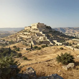 ancient greece landscape, realistic detailed digital art by maxwell boas jessica rossier christian dimitrov anton fadeev trending on artstation cgsociety rendered in unreal engine 4 k hq