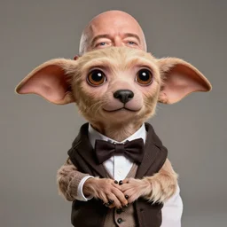 Jeff Bezos as Dobby, 4k studio photo