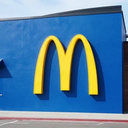 Blue mcdonalds