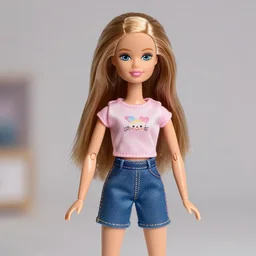 a girl that looks like a barbie doll turned human