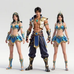 Using brazil carnaval costumes in  blade and soul  spinoff artbook  rendered by the artist Hyung tae Kim, Jiyun Chae,  Lê Long, Joe Madureira, trending on Artstation by Hyung tae Kim, artbook, Stanley Artgerm Lau, WLOP, Rossdraws , James Gurney
