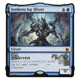 high detail painting of a magic the gathering creature type sliver from the tempest expansion