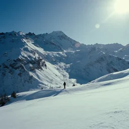 the first snow on a young earth, majestic landsacpe, still frame from the voyage of time movie by terrence malick with cinematogrophy of christopher doyle with art direction of giger, arri alexa, ultra wide anamorphic lens flares, 8 k