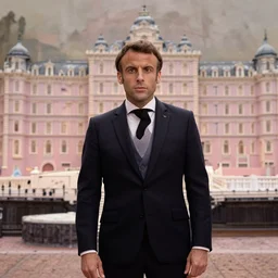 still of Emmanuel Macron in The Grand Budapest Hotel (2014), cinematic