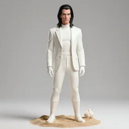 highly detailed full body portrait of nick cave as the sandman from dc comics, matrix, comic book cover art, fantasy art by cristian sauret, global illumination, radiant light, detailed and intricate environment