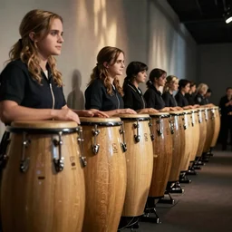 long conga line of emma watson