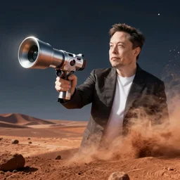 Elon Musk invents valve's portal gun and using it to get to Mars