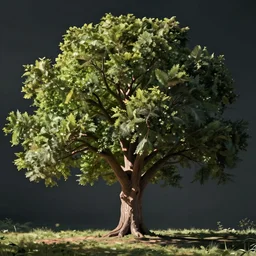 a beautiful tree rendered with arnold,