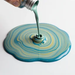 dutch pour acrylic paint pouring pattern