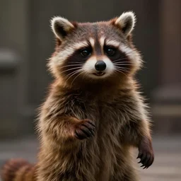 film still of rocket the raccoon from guardians of the galaxy, octane