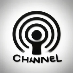 radio channel logo, photoreal