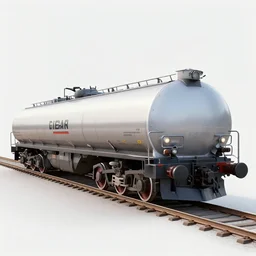 A freight train, designed by John Zachary DeLorean