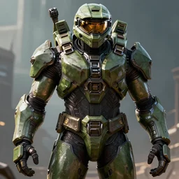andre the giant as a cyborg spartan from halo trending on artstation deviantart pinterest detailed realistic hd 8 k high resolution
