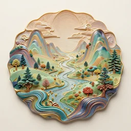 intricate beautiful landscape by liquidcoco