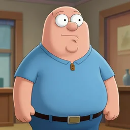 peter griffin as human in real life highly detailed, intricate, sharp focus, digital art, 8 k