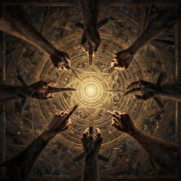 manipulation of the patterns, mystic, dramatic, artstation