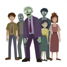 a zombie. clean cel shaded vector art by lois van baarle, artgerm, helen huang, by makoto shinkai and ilya kuvshinov, rossdraws, illustration, art by ilya kuvshinov