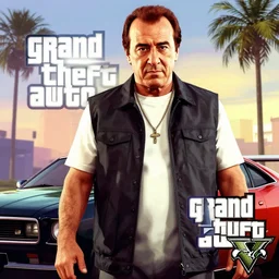 Joe Pesci in Grand Theft Auto 5 cover art, epic, 4k resolution, extremely detailed, very sharp, artstation, digital art, vibrant,