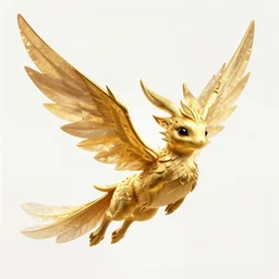 a cute magical flying creature with wings, fantasy art drawn by disney concept artists, golden colour, high quality, highly detailed, elegant, sharp focus, concept art, character concepts, digital painting, mystery, adventure