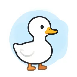 ui art icon for a duck, victo ngai, kilian eng, lois van baarle, flat