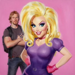 trixie mattel, painting by artgerm and greg rutkowski