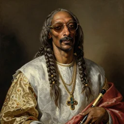 baroque painting of snoop dog