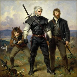 witcher, painting by gaston bussiere, craig mullins, j. c. leyendecker, edgar degas