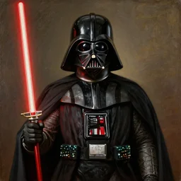 A rembrandt Painting of Darth Vader, 8k