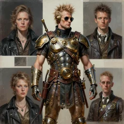steam punk roman god, contemporary collage, highly detailed, digital painting, 4 k, hdr, punk, fashion, smooth, sharp focus, art by nick knight, sandra chevrier and john hoyland