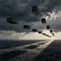 rectangles flying across the horizon, zdzislaw beksinski