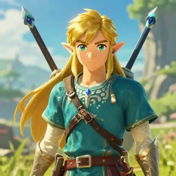 an in game portrait of urbosa from breath of the wild, breath of the wild art style.