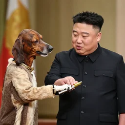 kim jong un is passing a blunt to snoop dog.