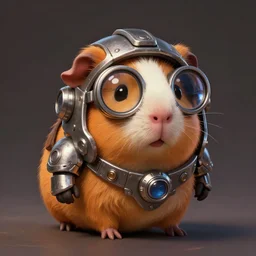 cute little anthropomorphic Guinea Pig wearing Metal Gear outfit, ultra wide lens shot , tiny, small,  short, cute and adorable, pretty, beautiful, DnD character art portrait, matte fantasy painting, DeviantArt Artstation, by Jason Felix by Steve Argyle by Tyler Jacobson by Peter Mohrbacher, cinematic lighting