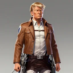 epic professional digital art of Donald trump as a Titan from attack on Titan, best on artstation, cgsociety, wlop, Behance, pixiv, cosmic, epic, stunning, gorgeous, much detail, much wow, masterpiece by Dorian Cleavanger and Stanley Lau