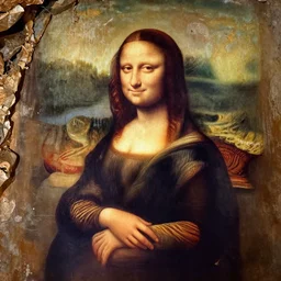 cave!!!!!! cave-painting!!!!!! cave-painting!!!!!! of the ((((((Mona Lisa))))))